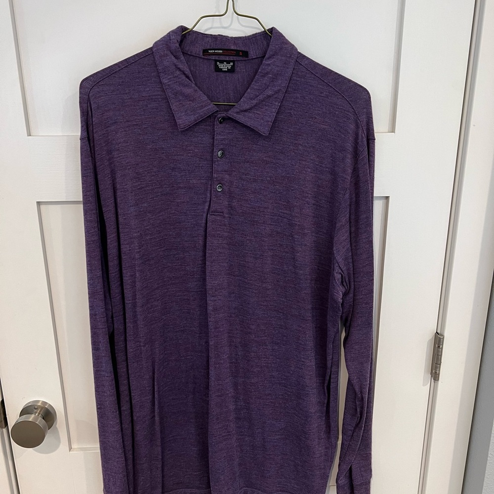 Men's Tiger Woods long sleeve polo